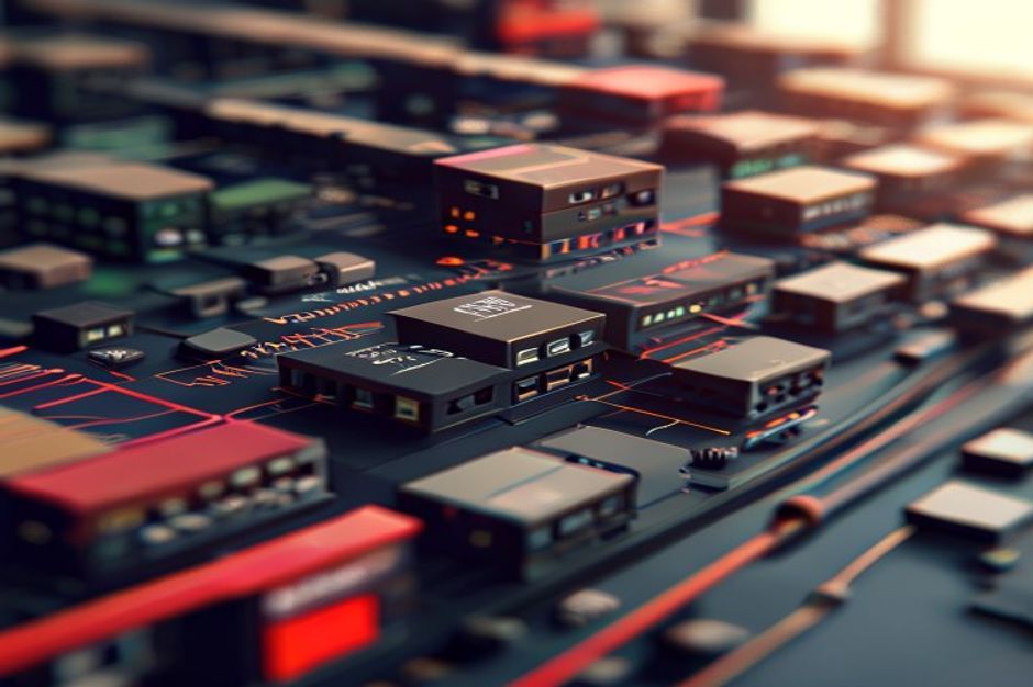 a-detailed-digital-illustration-showing-the-logical-separation-of-multiple-departments-like-it-sale Cisco Switch Üzerinde VLAN Yapılandırması: Adım Adım Rehber ve Gerçek Senaryo